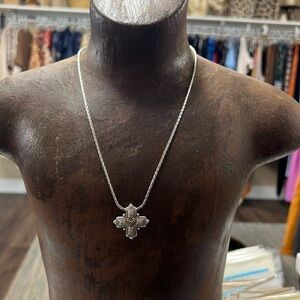 Brighton | Cherish Loving Gold Silver Plated Cross Necklace Adjustable